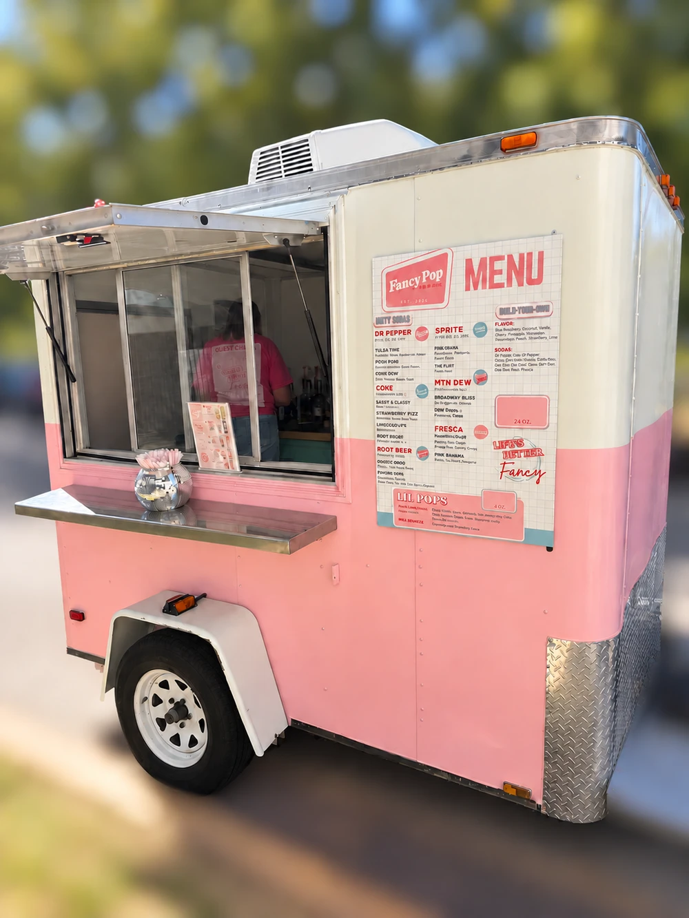 Fancy Pop mobile soda trailer